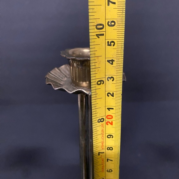 Vintage Accordion Candleabra Joined Gold Tone 5- Candle Holders . Rare Find - Picture 5 of 7